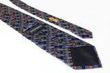 Vintage Yves Saint Laurent Tie violin pattern rose silk tie
