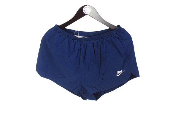 Vintage Nike Shorts Medium blue 90s sport made in USA above the knee shorts