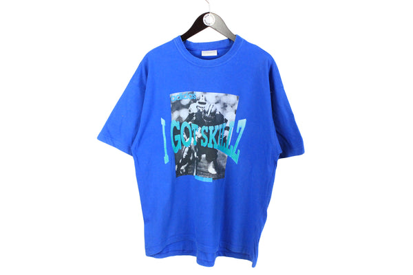 Vintage Adidas T-Shirt XLarge I got Skillz 90's cotton blue retro style tee