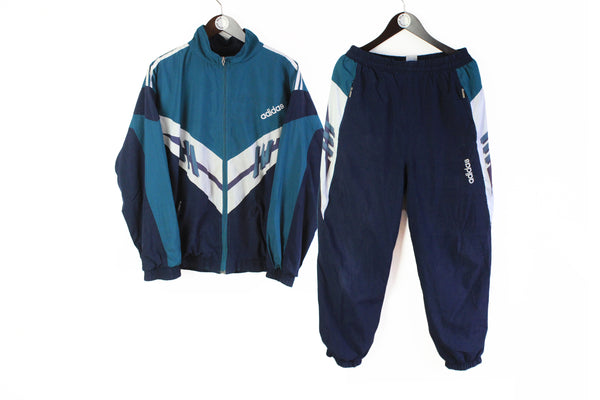 Vintage Adidas Bootleg Tracksuit Medium 90s sport suit