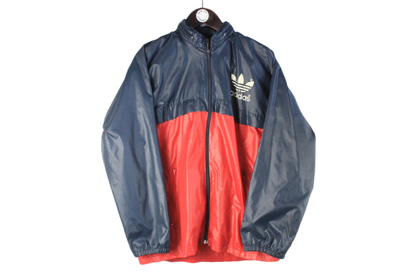 Vintage Adidas Jacket Small blue red 80s 90s made in Taiwan retro sport style 