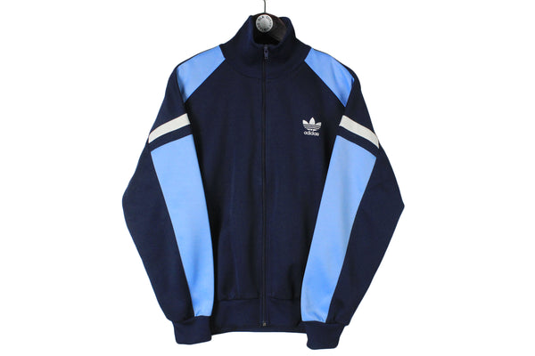 Vintage Adidas Tracksuit Medium size men's retro made in Thailand sport wear rare track jacket and pants navy blue 90's 80's style training outfit classic logo 3 strips
