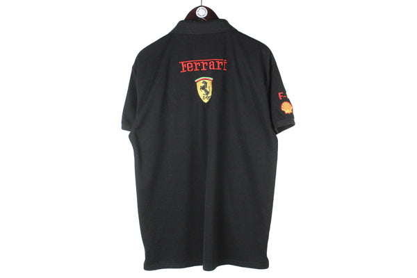 Vintage Ferrari Polo T-Shirt XLarge