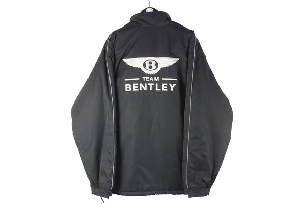 Vintage Bentley Team Jacket XXLarge racing black oversized authentic sport style big logo Formula 1 luxury windbreaker
