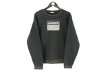 Vintage Lacoste Sweatshirt black big logo 00s retro casual France crewneck sport jumper