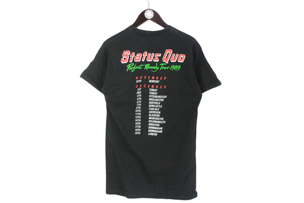 Vintage Status Quo Perfect Remedy Tour 1989 Dress T-Shirt Women's Small / Medium