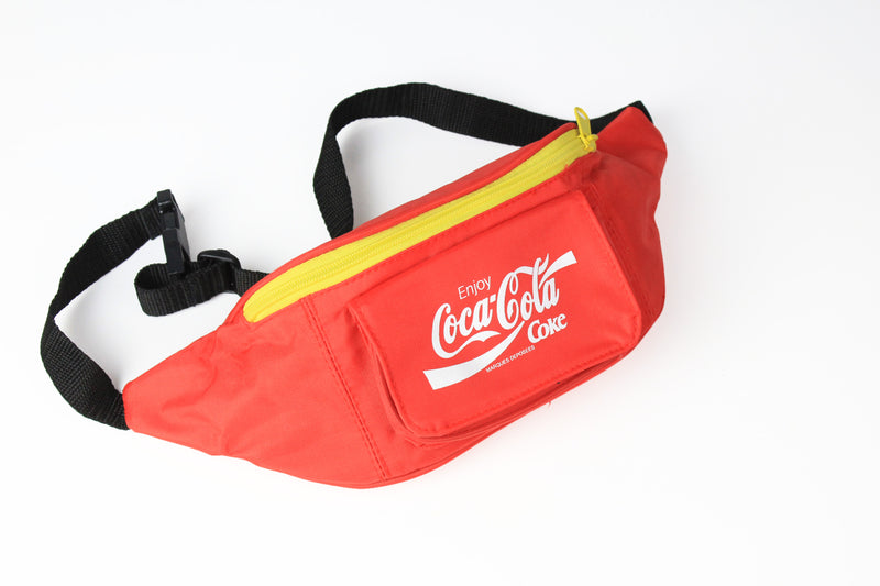 Vintage Coca-Cola Waist Bag funny bag 90s Enjoy