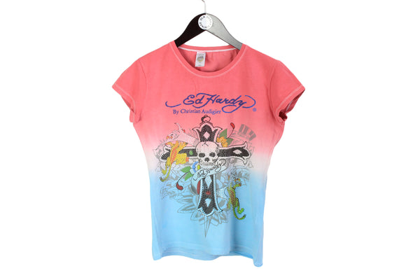 Vintage Ed Hardy T-Shirt Women's Medium by Christian Audigier 00s christ authentic multicolor tee