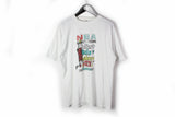 Vintage NBA T-Shirt Medium / Large white basketball 90s retro style cotton tee