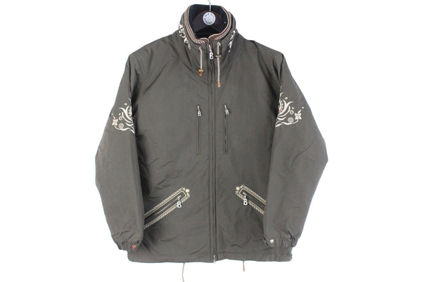 Vintage Bogner Jacket Women’s 40 gray full zip ski jacket 90s retro Germany style 