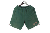 Vintage Nike Shorts Small / Medium Oregon cotton green 90's sport style rare sweatshorts