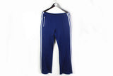 Vintage Adidas Track Pants XLarge blue 80s sport trousers
