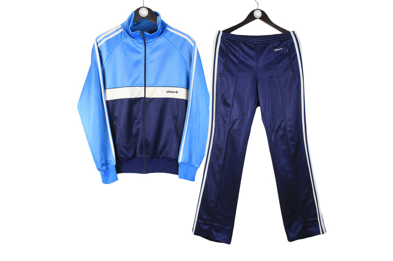 Vintage Adidas Tracksuit Small sport jacket and pants 80s retro style track suit