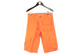 Jc De Castelbajac Shorts Medium Rossignol 90s retro orange bright sport shorts