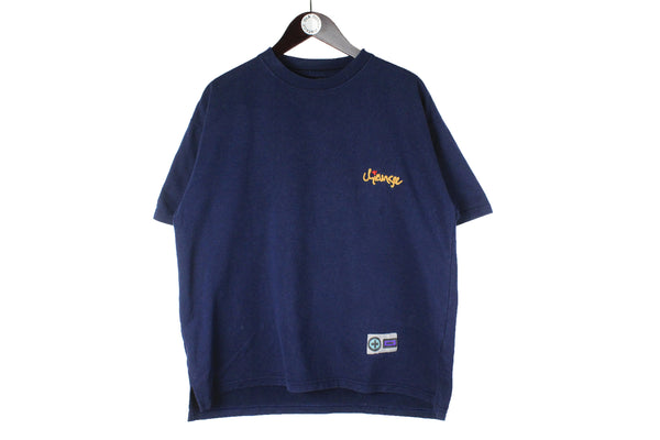 Vintage Chiemsee T-Shirt Small navy blue embroidery logo 90s retro sport shirt