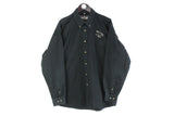 Vintage Jaguar Wavre Shirt XLarge big logo black retro cotton 90s racing stuff shirt