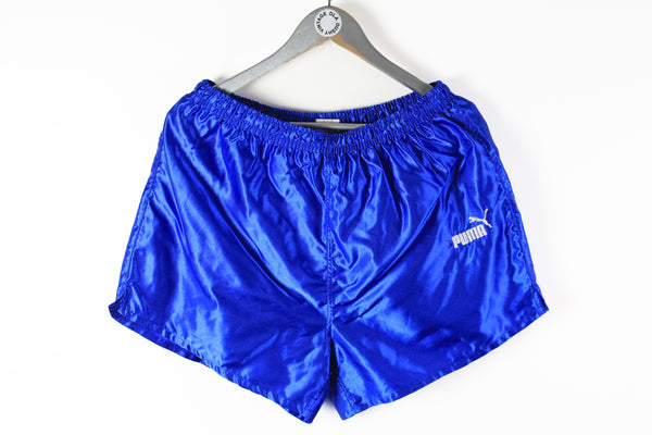 Vintage Puma Shorts XLarge blue classic polyester running shorts
