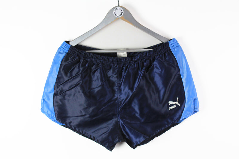 Vintage Puma Shorts Large blue 90s running sport short