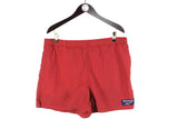 Vintage Reebok Shorts Large red small logo 90s retro sport style swimming shorts