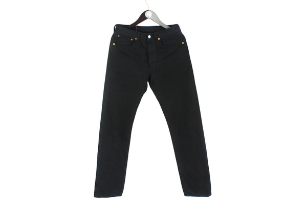 Vintage Levis 501 Jeans W 31 L 34 black denim pants 90's USA style