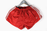 Vintage Adidas Shorts Medium red made in west germany classic 90s polyester shorts