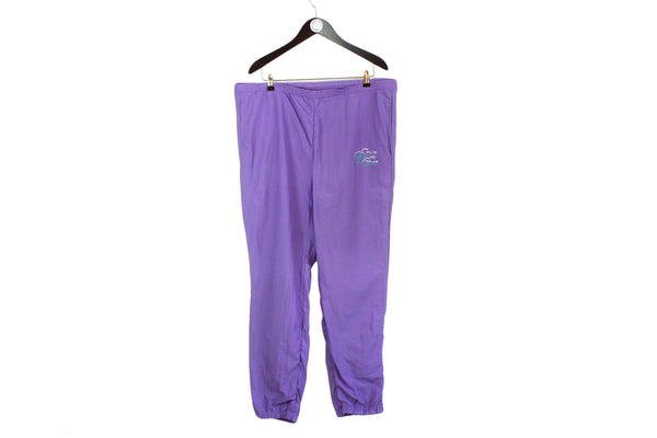 Vintage Adidas Track Pants XXLarge purple Spirits of Sport 90's baggy trousers