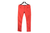 Jacob Cohen Pants 32 red jeans authentic luxury style  trousers made in Italy