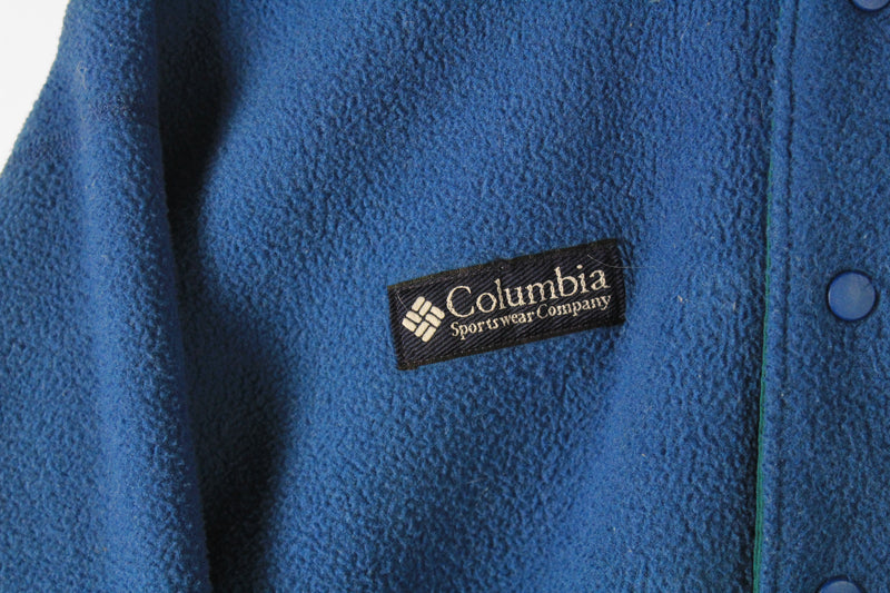 Vintage Columbia Fleece Snap Buttons Medium