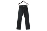 Vintage Levi's 501 Jeans W 26 L 32 black 90s retro made in USA denim pants