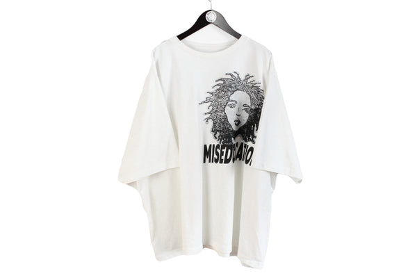 Vintage Miseducation Reprogram Lauryn Hill World Tour Fugees T-Shirt 4XLarge mega rare hip hop 90s oversize cotton tee