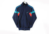 Vintage Adidas Track Jacket Small navy blue 90s sport style athletic windbreaker
