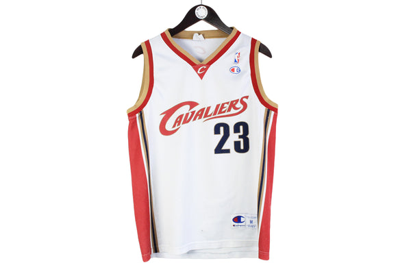 Vintage Cleveland Cavaliers #23 Lebron James Champion Jersey Medium 00s NBA big logo Basketball sleeveless top t-shirt 