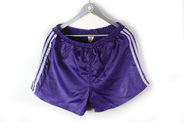 Vintage Adidas Shorts Large purple 80s sport 