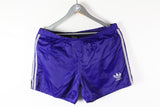 Vintage Adidas Shorts Medium / Large purple 80s sport running shorts