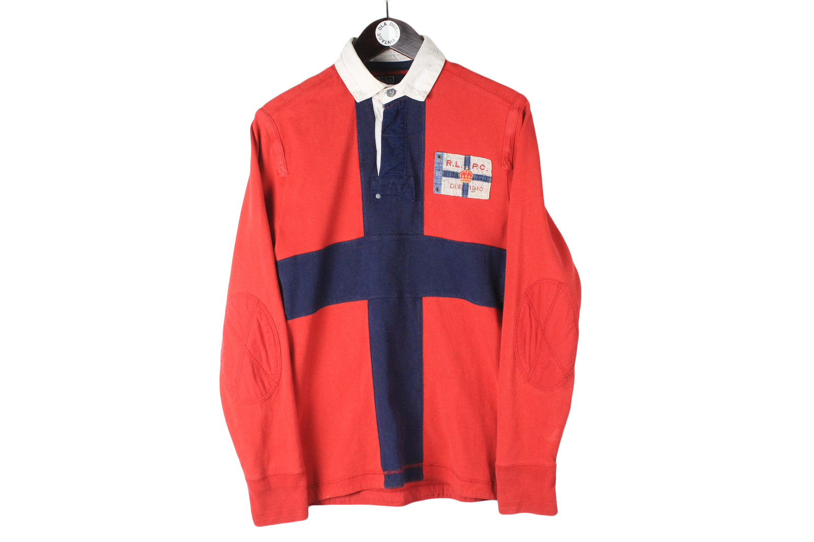 PolobyRalphLauren RugbyShirt 刺繍 90s XXL PolobyRalphLauren RugbyShirt 刺繍 90s XXL Vintage 90's Polo Ralph