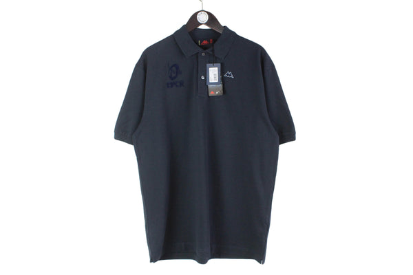 Kappa EPCR Polo T-Shirt XLarge navy blue authentic sport new t-shirt