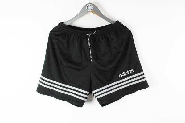 Vintage Adidas Shorts Large black sport basic polyester shorts