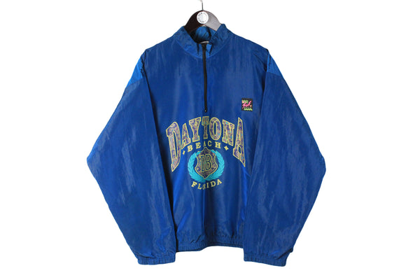 Vintage Daytona Anorak Jacket XLarge Florida Beach 90s retro sport windbreaker USA style