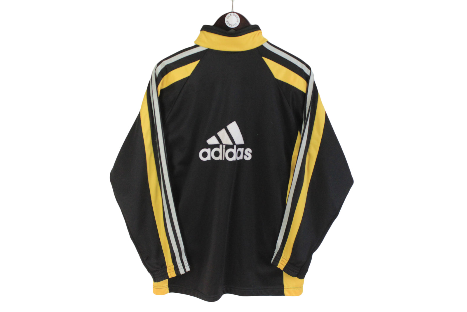 Adidas Vintage 90's Color Block Full Zip Track Jacket Black