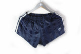 Vintage Adidas Shorts Medium blue 90s sport running shorts made in west Germany