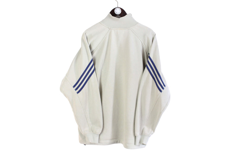 Vintage Adidas Sweatshirt 1/4 Zip Medium / Large