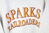 Vintage Sparks Railroaders Hanes Sweatshirt Medium