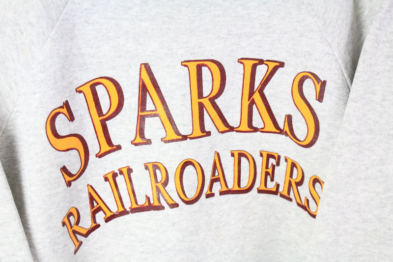 Vintage Sparks Railroaders Hanes Sweatshirt Medium