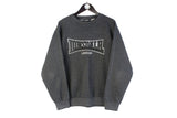 Vintage Lonsdale Sweatshirt Large gray 90s big logo jumper dark color crewneck