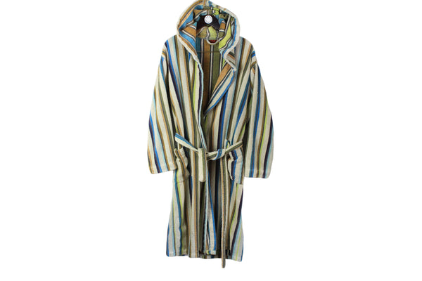 Vintage Missoni Bathrobe XLarge striped pattern multicolor 00s authentic accessories