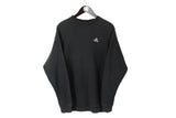Vintage Adidas Sweatshirt Large black small logo 90s crewneck 