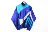 Vintage Adidas Track Jacket Large blue 90s sport style windbreaker