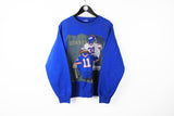 Vintage Giants New York Nutmeg Sweatshirt Medium / Large blue big logo 90s cotton retro style NFL football sport jumper