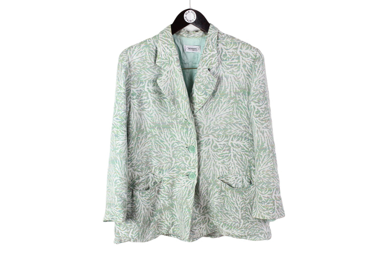 Vintage Missoni Donna Blazer Women's Large classic green granny 90's 80's jacket