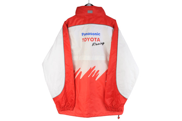 Vintage Panasonic Toyota Racing Jacket XLarge big logo 00s retro Formula 1 windbreaker F1 racer full zip jacket  auto sport